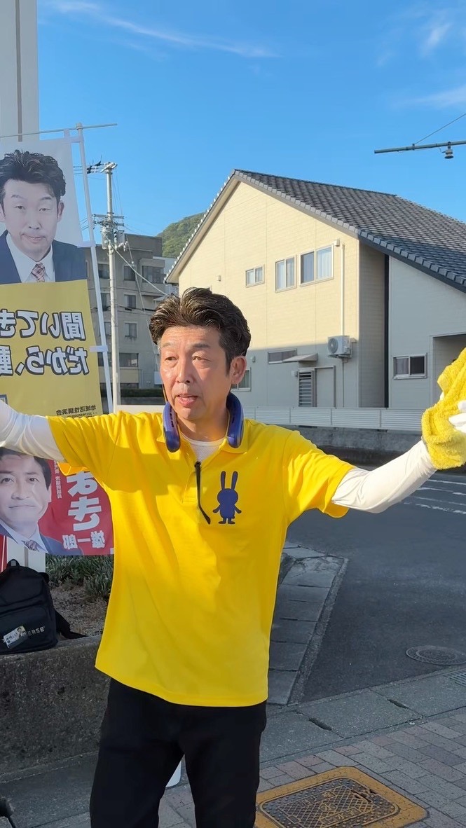宇多津での挨拶運動